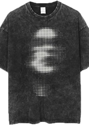 men Vintage Oversized Tee Shirts Hiphop Rapper Print Acid Wash Tops Streetwear Graphic Cotton Short Sleeve Black Shirt