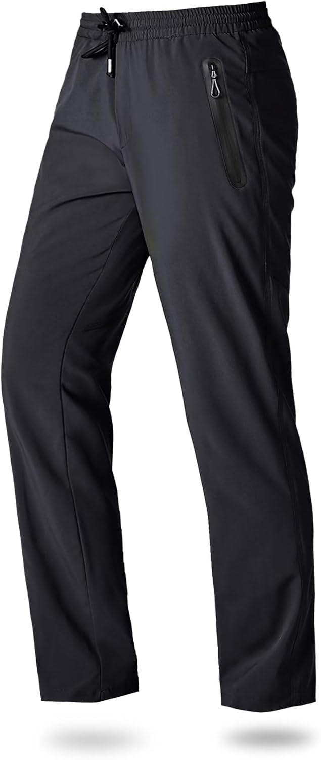 Men's Joggers Lightweight Quick Dry Casual Athletic Hiking Pants Sweatpants with Pockets Elastic Waist