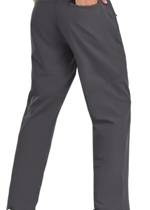 Men's Lightweight Pants with Zipper Pockets Quick Dry Workout Athletic Travel Pants