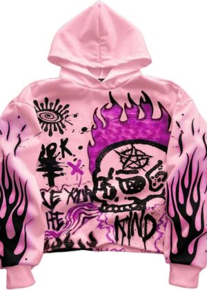 Men's  Graphic Hoodies Y2k Baggy Hooded Sweatshirts Fall Clothes Streetwear