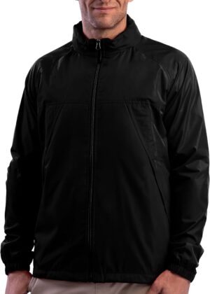 Pack Windbreaker Jacket for Men - 19 Hidden Pockets - Lightweight Water Repellent Coat for Travel & More