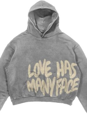 Unisex Y2K Colorful Sweatshirt Hip Hop Letter Print Oversize Hoodie Casual Baggy Harajuku Gothic Pullover Hoodie