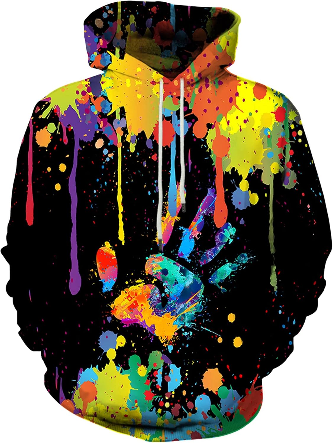 Hoodies for Men Women 3D Pullover Cool Hoodie Graphic Novelty Hooded Sweatshirts with Pocket