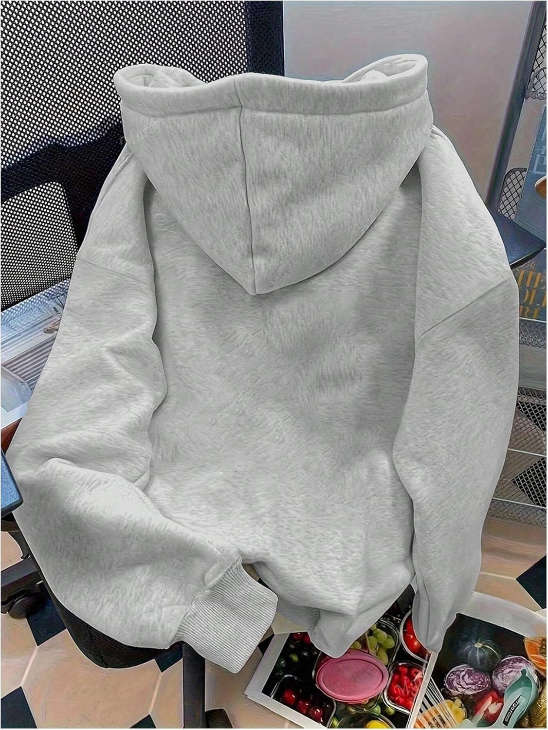 Women's Graphic Hoodies Y2k Gothic Letter Print Long Sleeve Hooded Sweatshirt Pullover Tops - Image 2