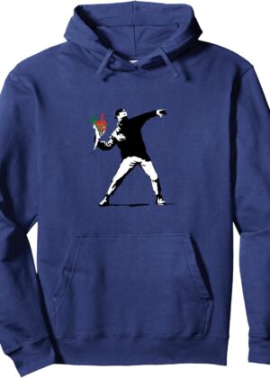Love Is In The Air Valentines Graffiti Art  Pullover Hoodie